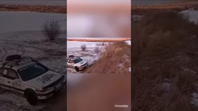 Toyota Carib. Уклон 45 градусов. смотреть онлайн