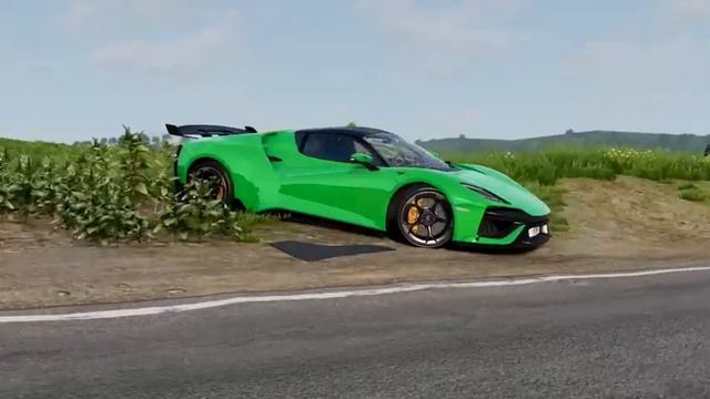 Реалистичные аварии на автомобилях. BeamNG drive. смотреть онлайн