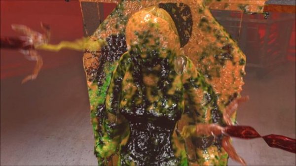 Tifa gets a Monstrous Gunging in the Monster Splash!