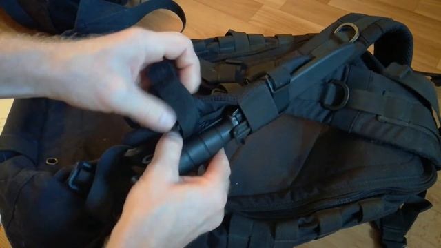 Крепление ножен на плечевой лямке рюкзака. смотреть онлайн