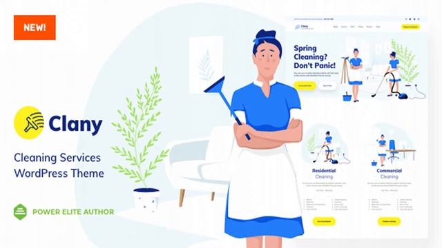 Clany - Cleaning Services WordPress | Themeforest Website Templates and Themes смотреть онлайн