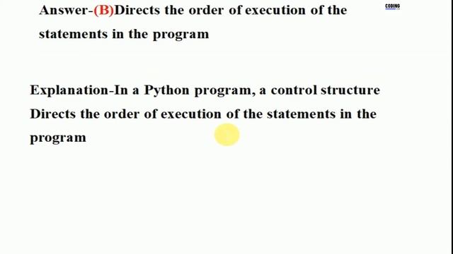 PYTHON-SESSION--6-MULTIPLE QUESTION ON DECISION CONTROL INSTRUCTION WITH ANSWER AND EXPLANATION смотреть онлайн