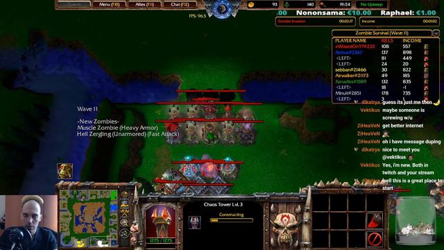 Warcraft 3 REFORGED | Zombie Survival v4.7 - All Levels| Dread Lord The Beast смотреть онлайн