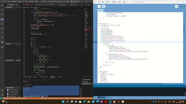 ความแตกต่างของเกม XO ใน Python กับ Java Processing смотреть онлайн