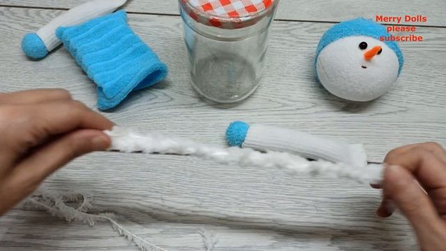 İNANAMAYACAKSINIZ DİKMEK YOK? Hediyelik Harika Bir Kardan Adam Yapmanın En Kolay Yolu☃️