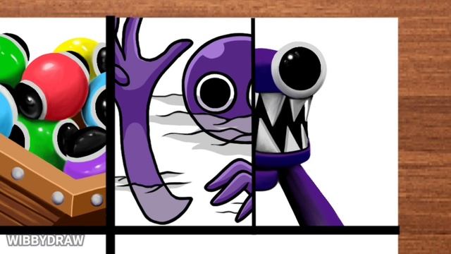 Drawing ROBLOX Rainbow Friends Chapter 2/JUMPSCARE - Cartoon VS Original смотреть онлайн