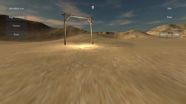SIM#00 fpv-freerider 13,7s my Record on Desert map. смотреть онлайн