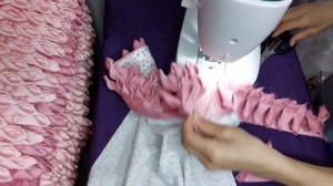 Декоративная подушка Георгин, из остатков тканей или из старой зановески #подушка #георгины #pillow