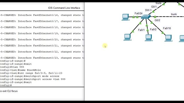 Packet Tracer 11.6.1 - Switch Security Configuration смотреть онлайн