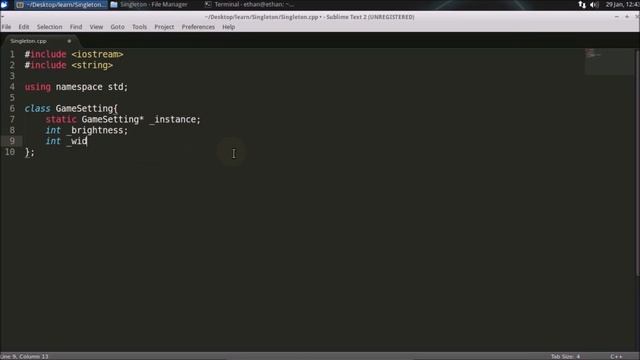 Singleton Design Pattern In C++ смотреть онлайн