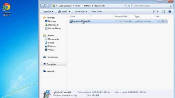 Installing Python 3.1.1 on Windows 7-64 bit