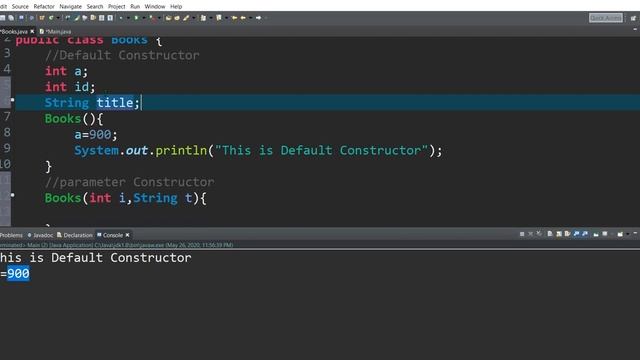 OOPS - Constructors in java programming смотреть онлайн