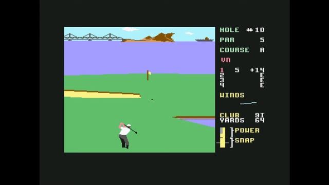 Game of the day 2672 Leaderboard golf (リーダボード・ゴルフ) Access Software 1986 смотреть онлайн