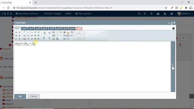 Chemistry editor in LMS | Freehand sketch editor | KJSCE | Moodle | ChemType смотреть онлайн