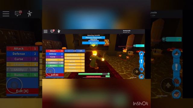 Заклинания в ro-wizard в роблокс (часть1) смотреть онлайн