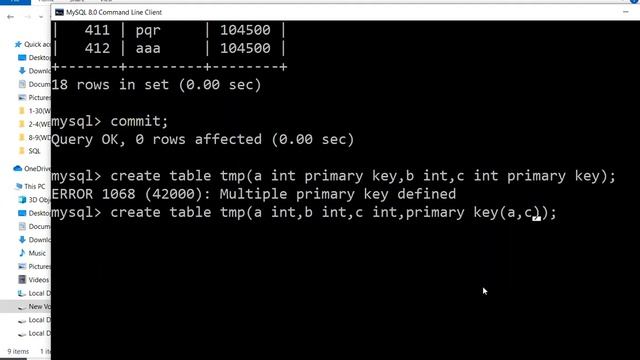 composite key in MySQL смотреть онлайн