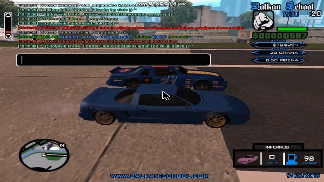 Hotring vs Infernus Gta Sand Andreas Multiplayer смотреть онлайн