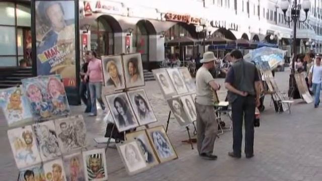 Арбат.mpg Б.Окуджава, слайд-шоу смотреть онлайн