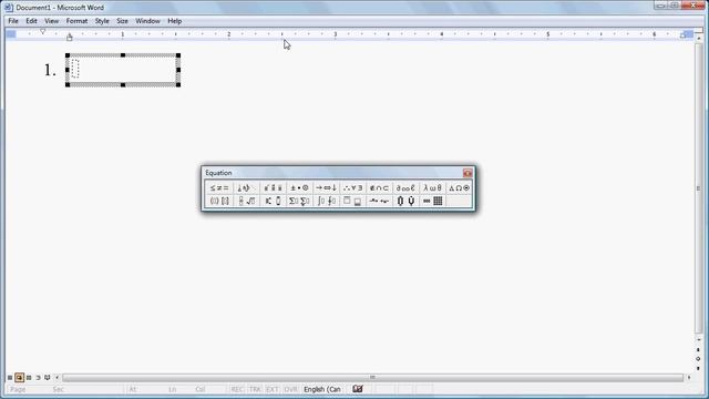 Using the Equation Editor in MS Word 2003 смотреть онлайн