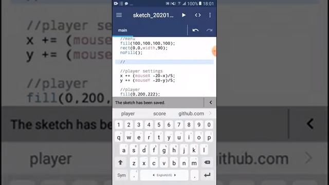 #Processing #Dev #CreateGame    Пишу простую игру на Processing за 10 минут