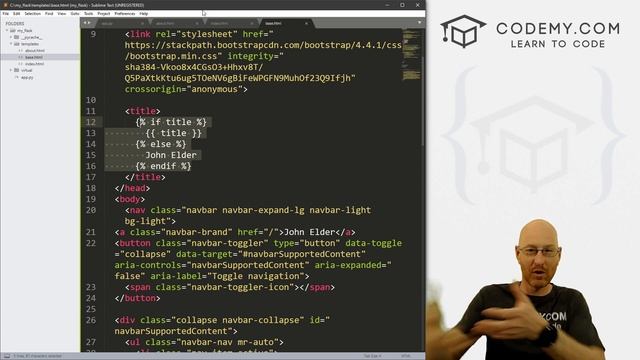 Extends Base and Url_For - Python and Flask #3 смотреть онлайн