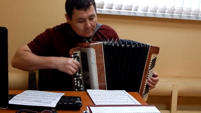 ПОПЫТКА ИГРЫ НА БАЯНЕ БЕРЕЗЫ