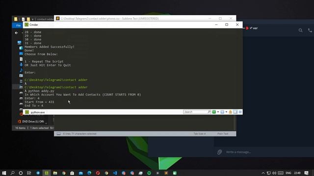 TELEGRAM MEMBERS ADDING TOOL ONLY FOR GROUPS (BULK AND SINGLE ADDER) смотреть онлайн