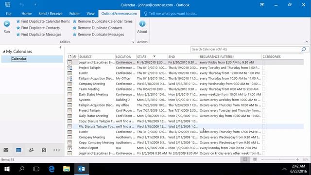 Remove Duplicate Appointments and Meetings in Outlook смотреть онлайн