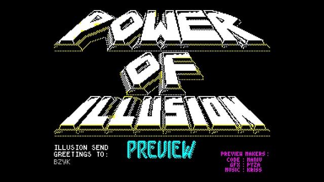Power of Illusion Preview- Illusion [#zx spectrum demo site zxaaa.net] смотреть онлайн