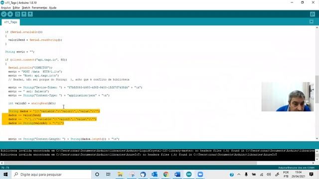 Arduino CPB com POST JSON Ethernet - TAGOio - Parte 3 - Detalhando Talend API para testar JSON смотреть онлайн
