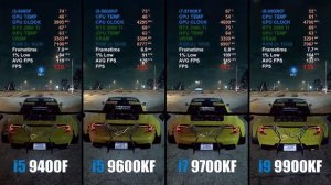 Intel i5-9400F vs i5-9600KF vs i7-9700KF vs i9-9900KF // Test in 8 Games