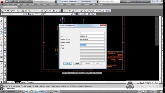 32-AutoCAD Mechanical- Revizyonlar смотреть онлайн