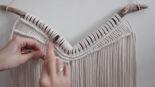 Tutorial Macrame Angel Wings Wall Hanging