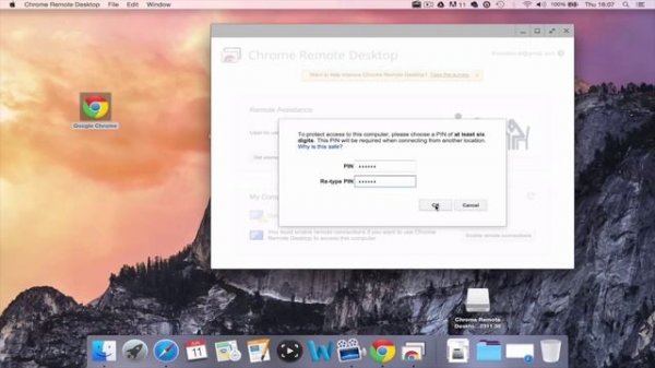 Remotely control your MAC from iOS Device [Chrome Remote Desktop]