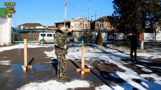 Рубка шашкой и фланкировка. Владение казачьей шашкой. Лагерь Дон, Шермиции. смотреть онлайн