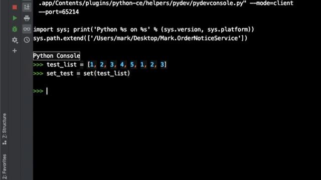 python set to list смотреть онлайн