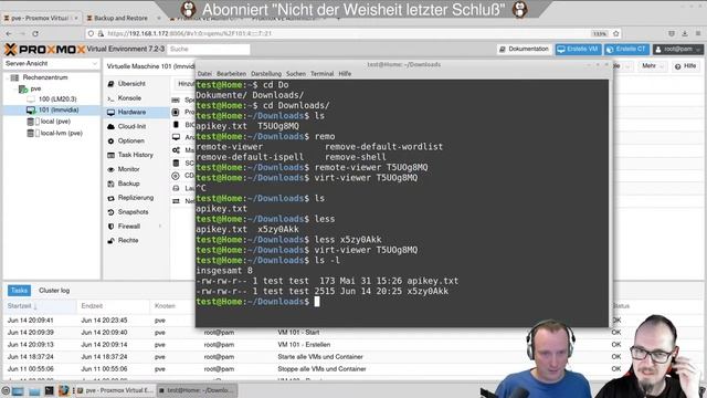 Micha und Hauke schauen sich die Servervirtualisierungslösung Proxmox VE 7.2 an. смотреть онлайн