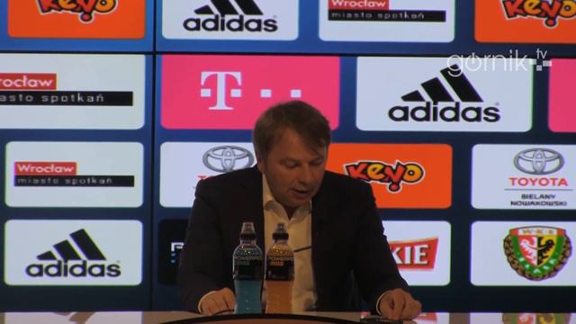 Konferencja: Śląsk Wrocław 1:1 Górnik Zabrze смотреть онлайн