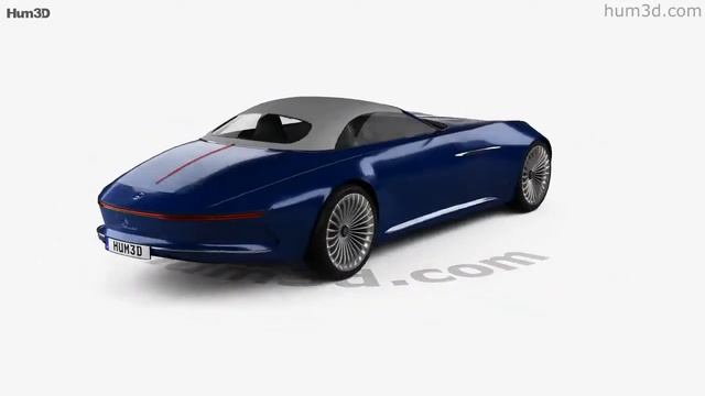 Mercedes-Benz Vision Maybach 6 Cabriolet 2017 3D model by Hum3D.com смотреть онлайн