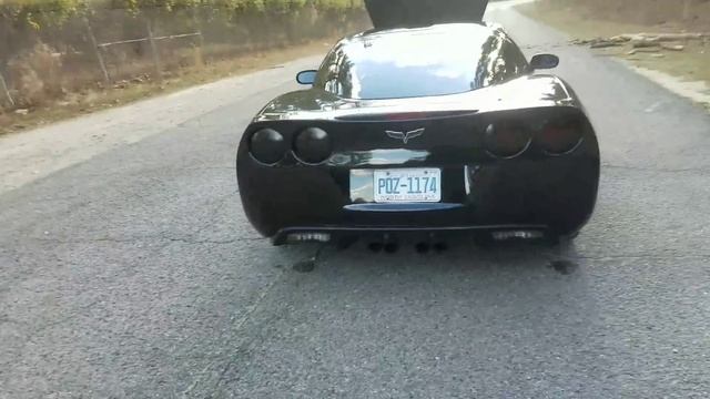 C6 Corvette Exhaust straight piped Corvette with headers and muffler delete смотреть онлайн