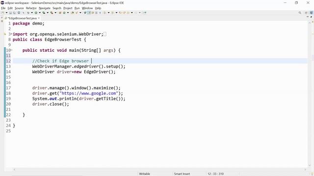 Launch Edge browser | Selenium Java | FullStackSDET смотреть онлайн