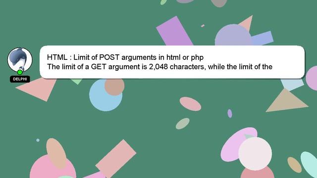 HTML : Limit of POST arguments in html or php смотреть онлайн