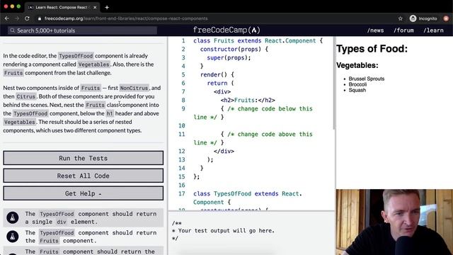 Compose React Components - React - Free Code Camp смотреть онлайн