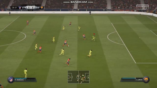 FIFA19 Barcelona vs Athletico Madrid gameplay 60 fps . Career Mode Pc gameplay смотреть онлайн