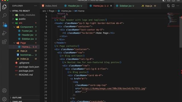 HTML tasarımını React`a aktar | HTML to React смотреть онлайн