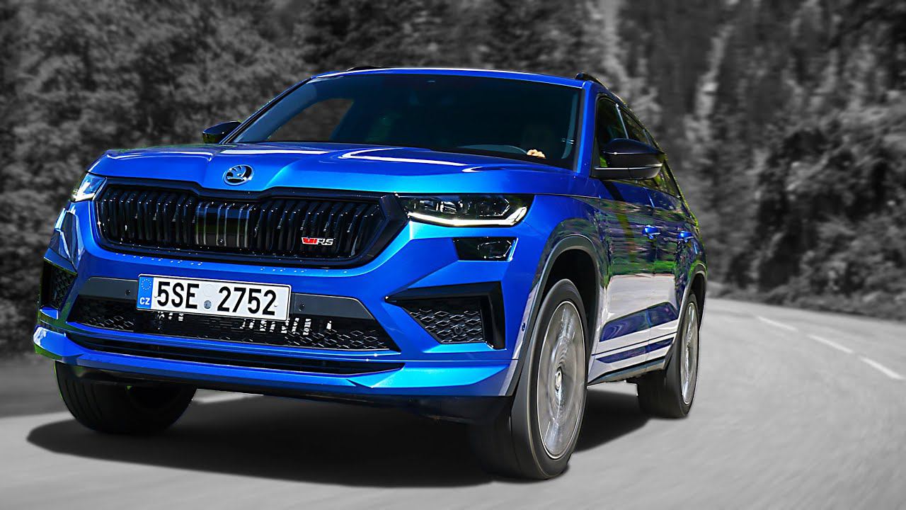 New Skoda Kodiaq RS 2021 facelift - Интерьер, Экстерьер, Вождение! смотреть онлайн