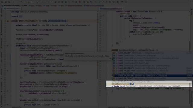 AAA - Part 14, Jetpack's LifeCycleOwner and LifeCycle Observer | Implementing MVVM in Android смотреть онлайн