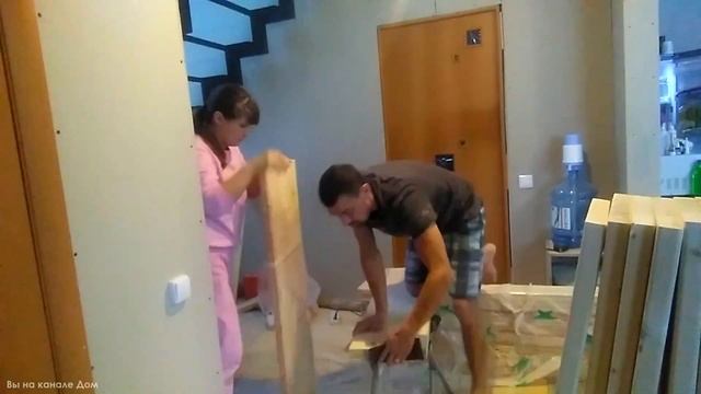 ▶️ ЛЕСТНИЦА СВОИМИ РУКАМИ часть#1 Каркасный дом своими руками смотреть онлайн