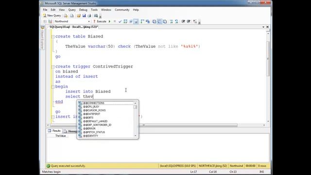 SQL - Triggers - Regular Constraint Checks with INSTEAD OF Triggers смотреть онлайн