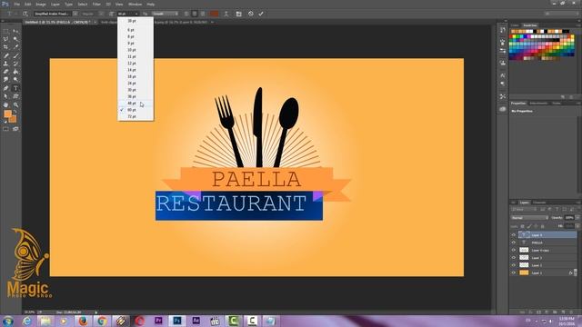 Restaurant logo | Magic photoshop смотреть онлайн